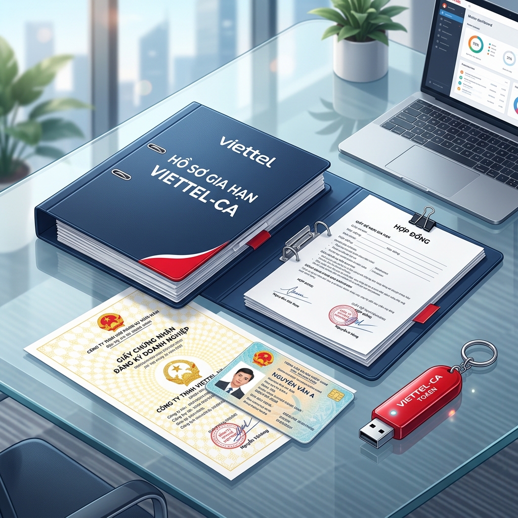 Hồ sơ chuẩn bị gia hạn chữ ký số Viettel